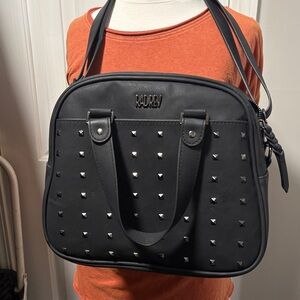 Rad Rev Matte Black Studded Crossbody